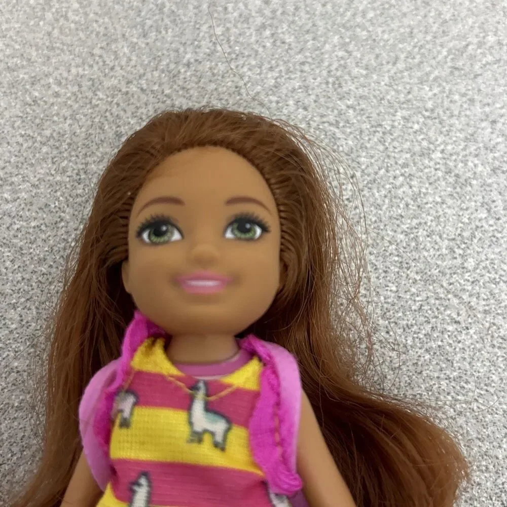 Mattel Barbie Club Chelsea Doll, Lot of 3 Girl Dolls, Dressed, Backpack, 1 AA